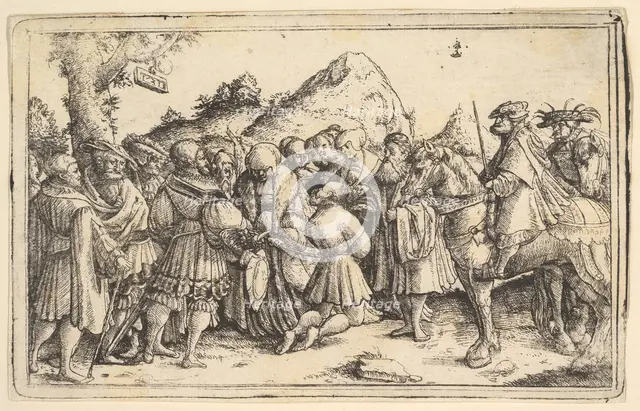 The pardoning of a criminal, 1531. Creator: Christoph Bockstorffer.