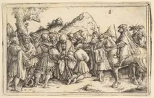 The pardoning of a criminal, 1531. Creator: Christoph Bockstorffer