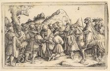 The pardoning of a criminal, 1531. Creator: Christoph Bockstorffer