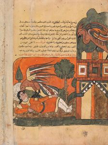 The Parent Bird Blinds the Prince in Revenge for the Death of her Young One..., 18th century. Creator: Unknown