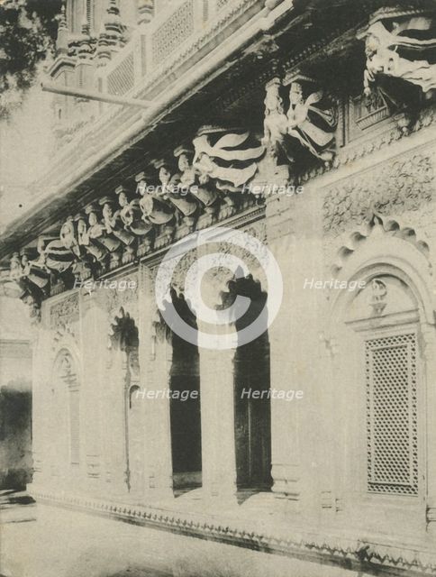 'The "Paries" - Carvings in Ambethi Temple, Benares', .  Creator: Saeed Bros.