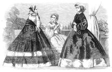 The Paris Fashions for August, 1860. Creator: Unknown