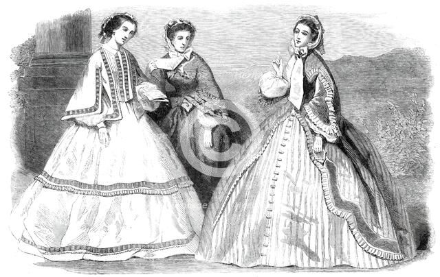 The Paris Fashions for September, 1860. Creator: Unknown.