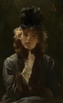 The Parisian Sphinx, c1880. Creator: Alfred Stevens