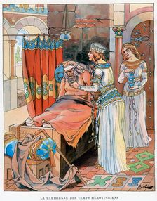 'The Parisian Woman during the time of the Merovingians c5th-8th century AD, c1870-1950.Artist: Ferdinand Sigismund Bac