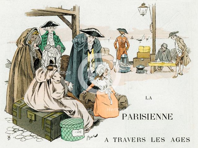 'The Parisian Woman Through the Ages, 18th century', c1880-1950.Artist: Ferdinand Sigismund Bac