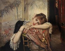 The Parisienne , 1883. Creator: Edelfelt, Albert Gustaf Aristides (1854-1905)