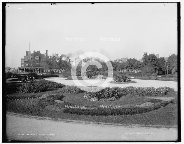 The Park at Pullman, Ill's., between 1890 and 1901. Creator: Unknown.