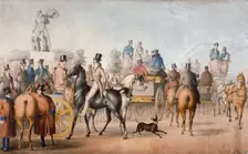 The Park. Twas post meridian half past four' c1827. Artist: C Henderson