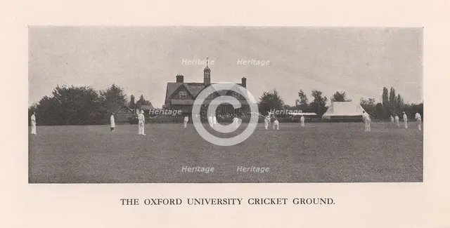 The Parks, cricket ground of Oxford University, 1912. Artist: Hills and Saunders.