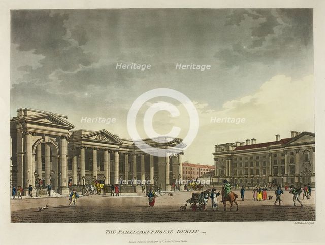 The Parliament House - Dublin, published November 1793. Creator: James Malton.