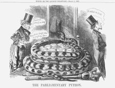 The Parliamentary Python 1862. Creator: Unknown
