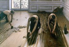 The Parquet Planers 1875. Artist: Gustave Caillebotte