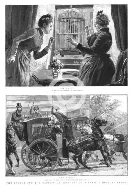 ''The Parrot and the Cabbies - An Incident at a Seaside Holiday Resort', 1891.