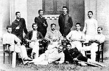The Parsee Representative Cricket Team at Bombay - the Champion Team in India, 1890. Creator: George Meisenbach