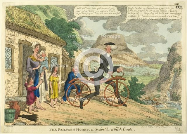 The Parson's Hobby, or Comfort for a Welch Curate, 1819. Creator: Charles Williams.