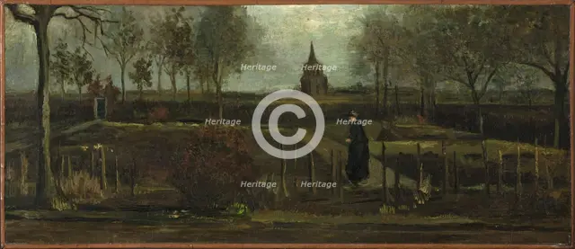 The Parsonage Garden at Nuenen in Spring, 1884. Creator: Gogh, Vincent, van (1853-1890).