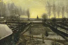 The Parsonage Garden at Nuenen in the Snow, 1885. Creator: Gogh, Vincent, van (1853-1890)