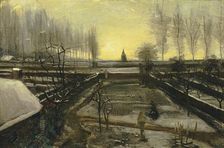 The Parsonage Garden at Nuenen in the Snow, 1885. Creator: Gogh, Vincent, van (1853-1890)
