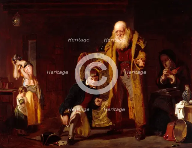 The Parting Blessing, 1841. Creator: John Prescott Knight.