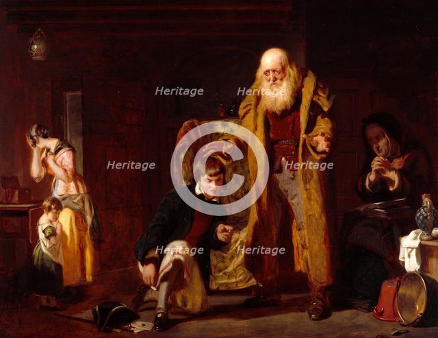 The Parting Blessing, 1841. Creator: John Prescott Knight.