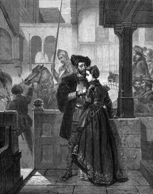 "The Parting", by Wilhelm Koller, 1874. Creator: William Hollidge