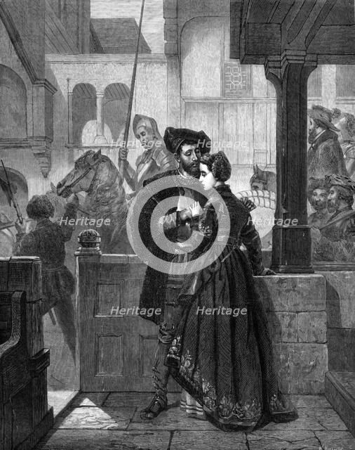 "The Parting", by Wilhelm Koller, 1874. Creator: William Hollidge.