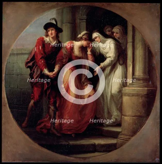 'The Parting of Abelard and Heloise', before 1780.  Artist: Angelika Kauffmann