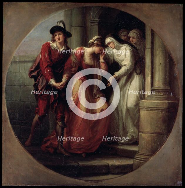 'The Parting of Abelard and Heloise', before 1780.  Artist: Angelika Kauffmann