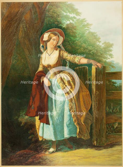 The Parting Look (without Man and Box), 1858. Creator: George Baxter.