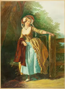 The Parting Look (without Man and Box), 1858. Creator: George Baxter