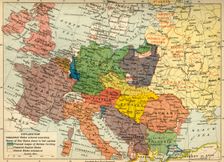 The Partition of Europe under Treaties of Paris, June 1919 (c1920). Creator: Unknown