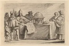 The Partitioning of the Globe between Spain and Portugal, 1634. Creator: Willem Basse