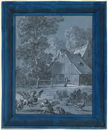 The Partridge and the Cocks, 1732. Creator: Jean-Baptiste Oudry