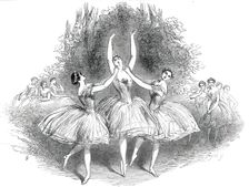 The "Pas de Trois des Graces", at Her Majesty's Theatre, 1850. Creator: Smyth