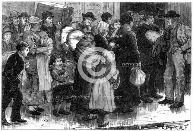 The pawn office at Merthyr-Tydfil, Wales, 1875. Artist: Unknown