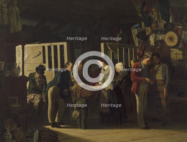 The Pawn Shop II, 1859. Creator: Carl Henrik Unker.