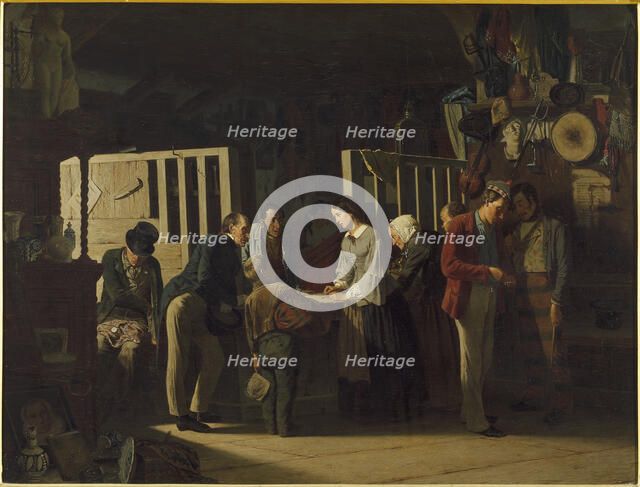 The Pawn Shop II, 1859. Creator: D'Unker, Carl (1828-1866).