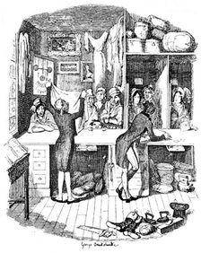 The Pawnbroker's Shop c1900. Artist: George Cruikshank