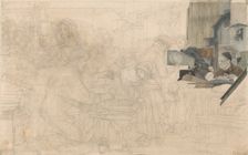 The Pawnshop (Mount of Piety), c.1856-c.1857. Creator: Matthijs Maris