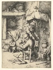 The Pater Familias, 1648. Creator: Adriaen van Ostade