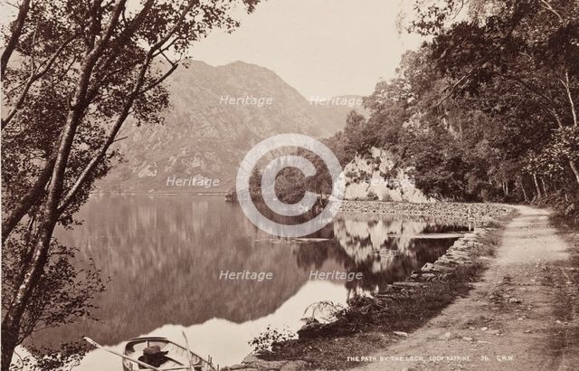 The Path by the Loch, Loch Katrine, between 1870 and 1880. Creator: George Washington Wilson.