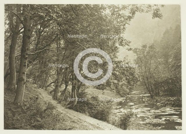The Path Over The First Brae, Dove Dale, 1880s. Creator: Peter Henry Emerson.