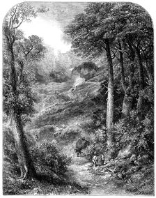 "The Path to Blackdown and the Surrey Highlands", by J. W. Weymper, from the exhibition of..., 1861. Creator: Unknown
