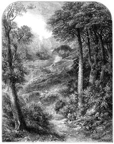 "The Path to Blackdown and the Surrey Highlands", by J. W. Weymper, from the exhibition of..., 1861. Creator: Unknown