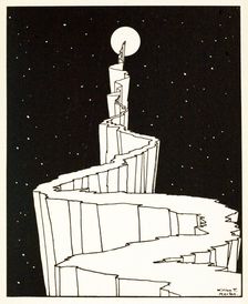 The Path to the Moon, from A Book of Images, pub. 1898. Creator: William Thomas Horton (1864 - 1919)