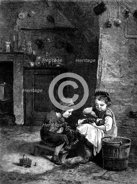"The Patient," by P. E. Frere, in the International Exhibition, 1871. Creator: Unknown.