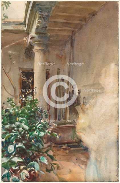 The Patio, 1908. Creator: John Singer Sargent (American, 1856-1925).