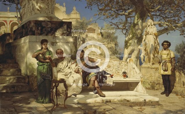 The patrician's siesta, 1881. Artist: Siemiradzki, Henryk (1843-1902)