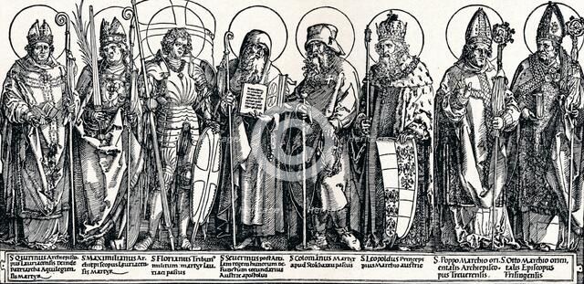 'The Patron Saints of Austria', 1515 (1906). Artist: Albrecht Durer.
